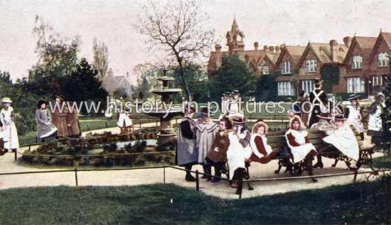Dr Barnardos, A view of the Girls Village Homes, Barkingside, Essex. c.1909